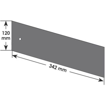 Vigor V1391 Skillevegg 342X120mm 5Stk