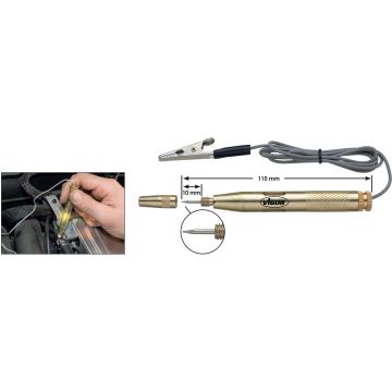 Vigor V1722 Prøvelampe 6-24V, Messing