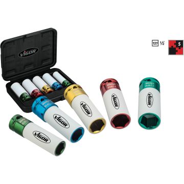 Vigor V2257 1/2 Slagpipesett M.Kappe 5St