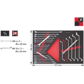 Vigor V2375 Verktøysett Nøkler Ms3/3