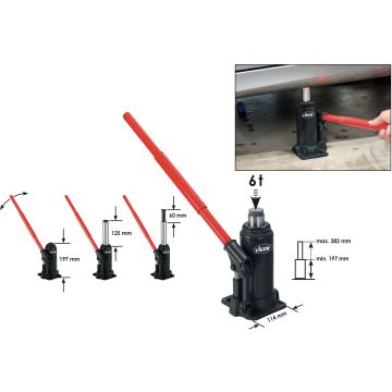 Vigor V2478 Flaskejekk 6Tonn 197-382mm