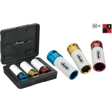 Vigor V2522 1/2 Slagpipesett M.Kappe 3St