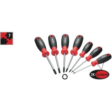Vigor V3366 Skrutrekkersett 7X Torx T10-40