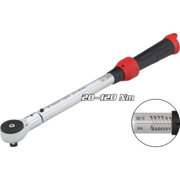 Vigor V3898 Momentnøkkel 1/2 20-120Nm 44