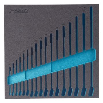 Hazet 163-98 L Innlegg kombinasjonsnøkler, tomt