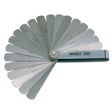 Hazet 2147 Ventilsøker 0,05-1,0mm, 20 blad