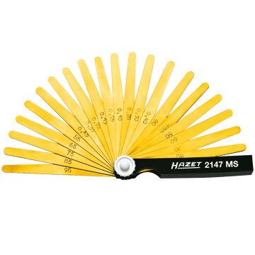 Hazet 2147 MS Følelære Ventilsøker messing, 20 blad