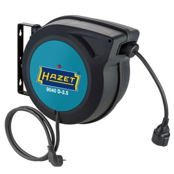 Hazet 9040 D-2.5 vegghengt 3x2,5 kabeltommel, 20+1,5m