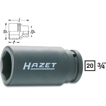 Hazet 1000Slg-30 3/4 Kraftpipe 6Knt 30mm L.100