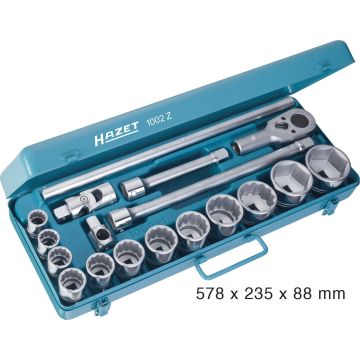 Hazet 1002Z 3/4 Pipesett 18D.Stålbox 12K.