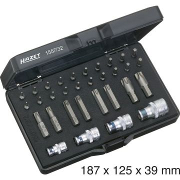 Hazet 1557/32 Torxsett Innvendig Bits T6-T55