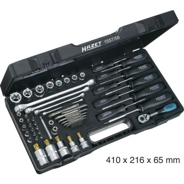 Hazet 1557/58 Torxsett Inn & Utvendig 58 Stk