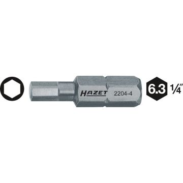 Hazet 2204-8 Bits 6,3-1/4 Unbrako 8mm L.25