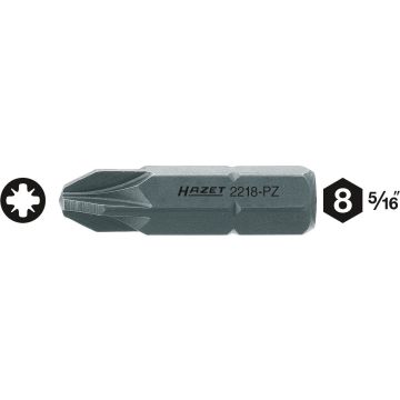 Hazet 2218-Pz4 Bits 8-5/16 Pozidr. Pz4 L.38mm