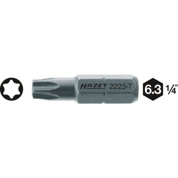 Hazet 2223-T40 Bits 6,3-1/4 Torx T40 L.25mm