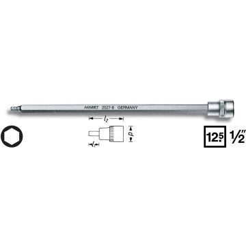 Hazet 2527-8 1/2 Unbrakopipe Kule 8mm L238