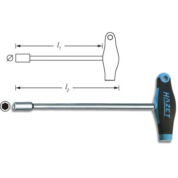 Hazet 428Lg-10 Sekskantnøkkel 10mm L.384/350