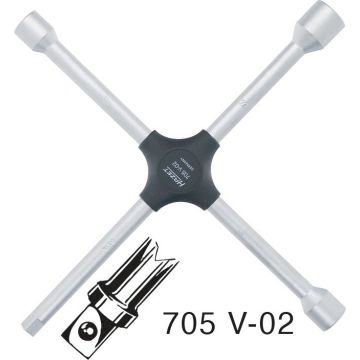 Hazet 705V-02 Hjulvinne 17X19X22 & 1/24Kant