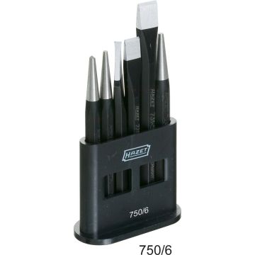 Hazet 750/6 Meisel,Dor & Kjørner Sett 6Stk