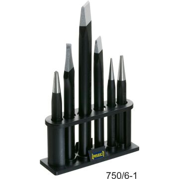 Hazet 750/6-1 Meisel,Dor & Kjørnersett 6Stk