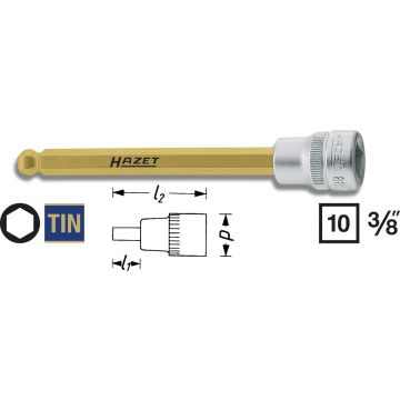 Hazet 8801Kk-8 3/8 Unbrakopipe Kule L.116mm