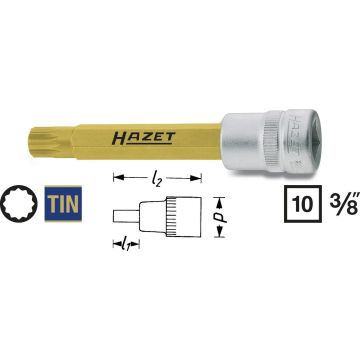 Hazet 8808Lg-10 3/8 Skrutrekkerpipe Xzn L.89