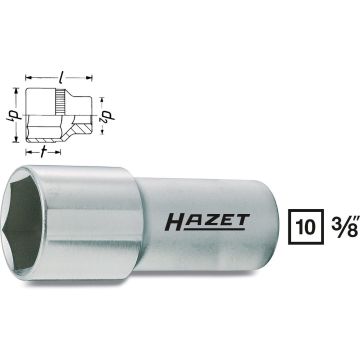 Hazet 880Amgt 3/8 Pluggpipe 16,0 Magnetisk