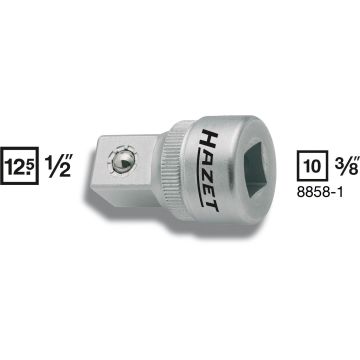 Hazet 8858-1 Overgang 3/8Hull - 1/2 Tapp