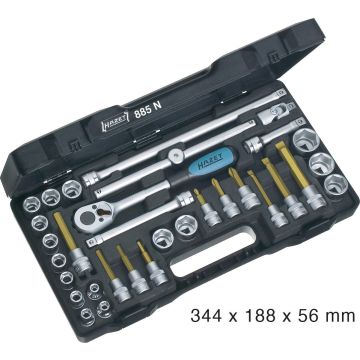 Hazet 885N 3/8 Pipesett 6 Kant 32 Deler