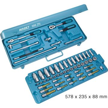 Hazet 888Zn 3/8 Pipesett 12 Kant 2 Etg.58