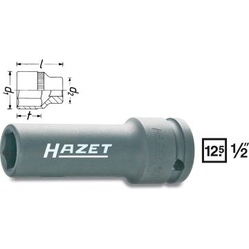 Hazet 901Slg-19 1/2 Kraftpipe Lang+Slank 19mm
