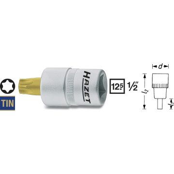 Hazet 992-T20 1/2 Torxpipe Innvendig T20