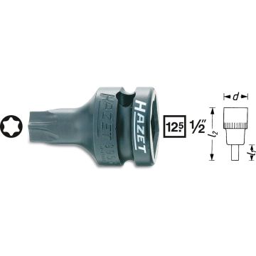 Hazet 995S-T55 1/2 Torxpipe Kraft Innv.T55