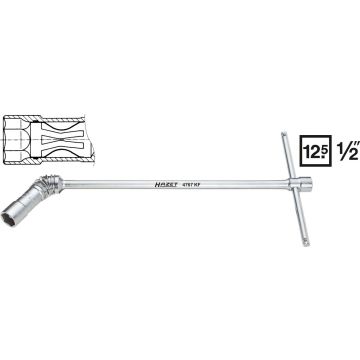 Hazet 4767Akf Pluggnøkkel 5/8-16mm L.480mm
