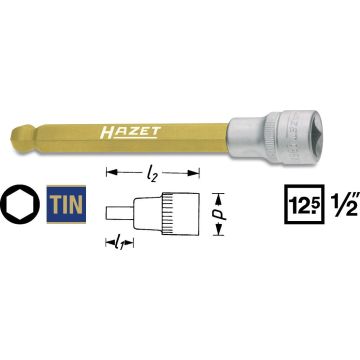 Hazet 986Kk-8 1/2 Unbrakopipe Med Kule 8mm