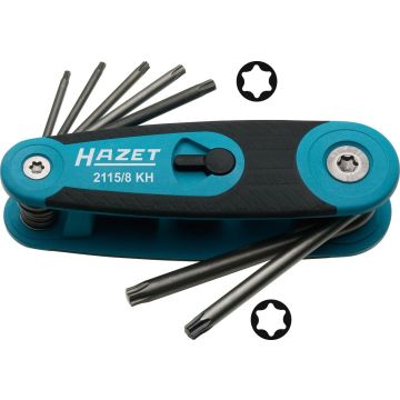 Hazet 2115/8Kh Torx Lommesett 8 Utfellbare