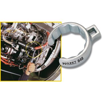Hazet 848Z-17 Kråkefotnøkkel 17mm 3/8