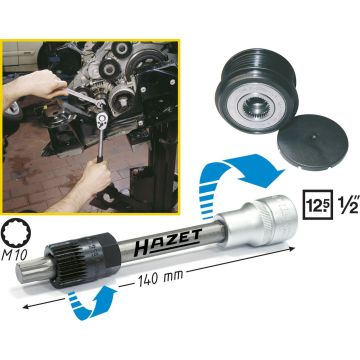 Hazet 4641/2 Remhjulverktøy Xzn M10 & 19,6