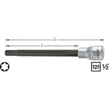 Hazet 2579-9 Spesialpipe Polydrive Bolt Vag