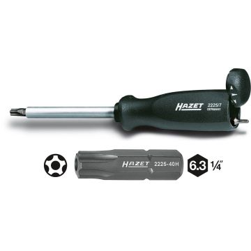 Hazet 2225-10H Bits 6,3-1/4 Femstjerne M.Hull