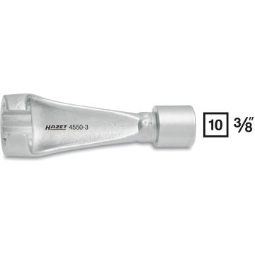 Hazet 4550-3 Åpen 12Kant Pipe 17mm L83 Man