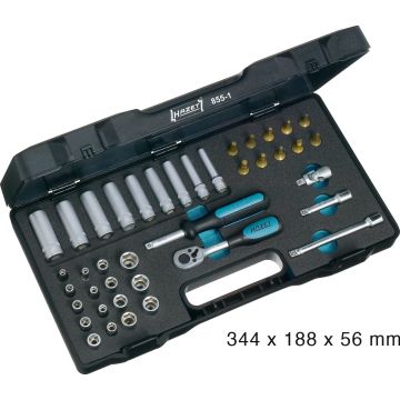 Hazet 855-1 1/4 Pipesett M.Langpiper 40D.