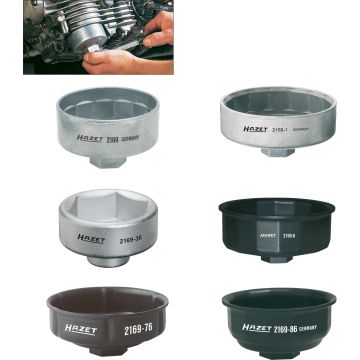 Hazet 2169/6 Filterkopper I Sett Med 6Stk.