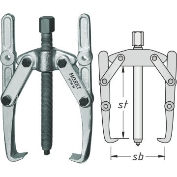 Hazet 1784N-25 Avdrager 2Arms Sb=250 D=260mm