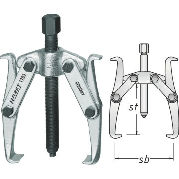 Hazet 1783-16 Avdrager 2Arms Sb=160 D=130mm