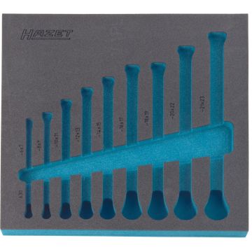 Hazet 163-101L Tomt Ilegg 9X Ringnøkkel Ms2/3