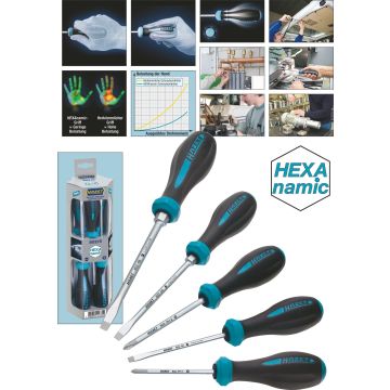 Hazet 802/5 Skrutrekkersett 3 Spor+Ph1+Ph2