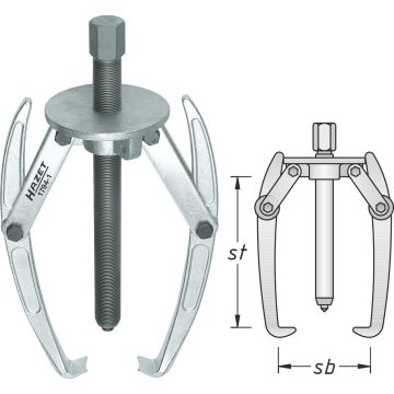 Hazet 1794-1 Avdrager 2Arms Sb=280 D=300mm