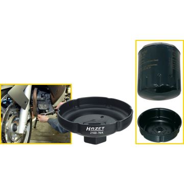 Hazet 2169-76 K Filterkopp 6Riller 76mm Bmw Mc