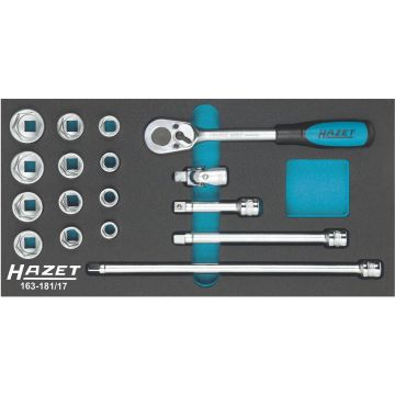 Hazet 163-181/17 Verktøysett 3/8 17 Stk Sis1/3